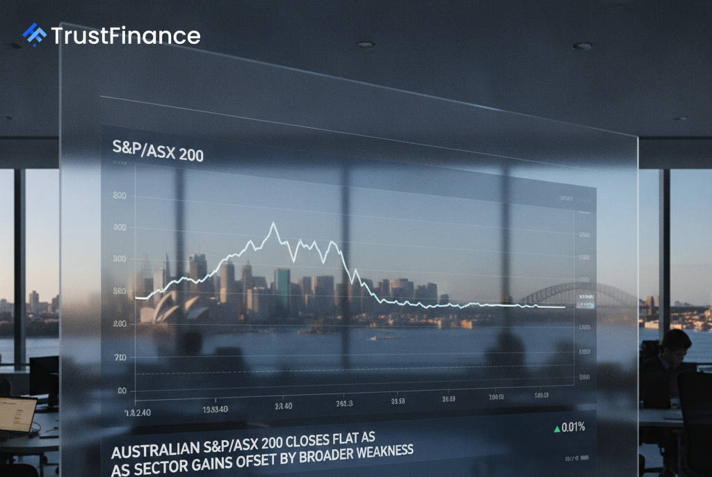 Australian S&P/ASX 200 Closes Flat as Sector Gains Offset by Broader Weakness