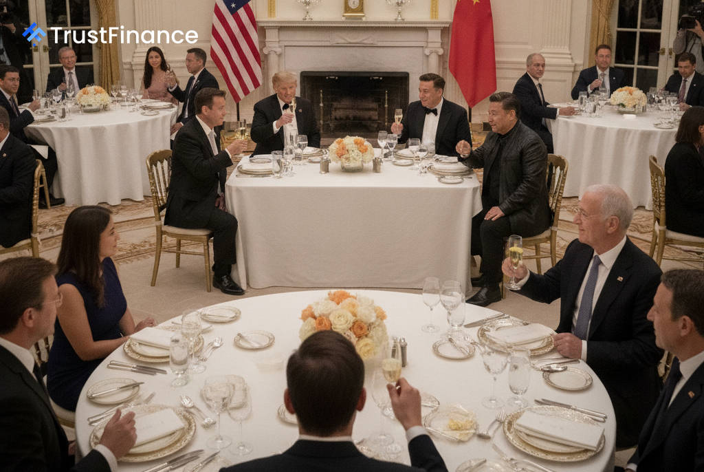 Tech and Wall Street CEOs Attend Trump-Xi White House State Dinner
