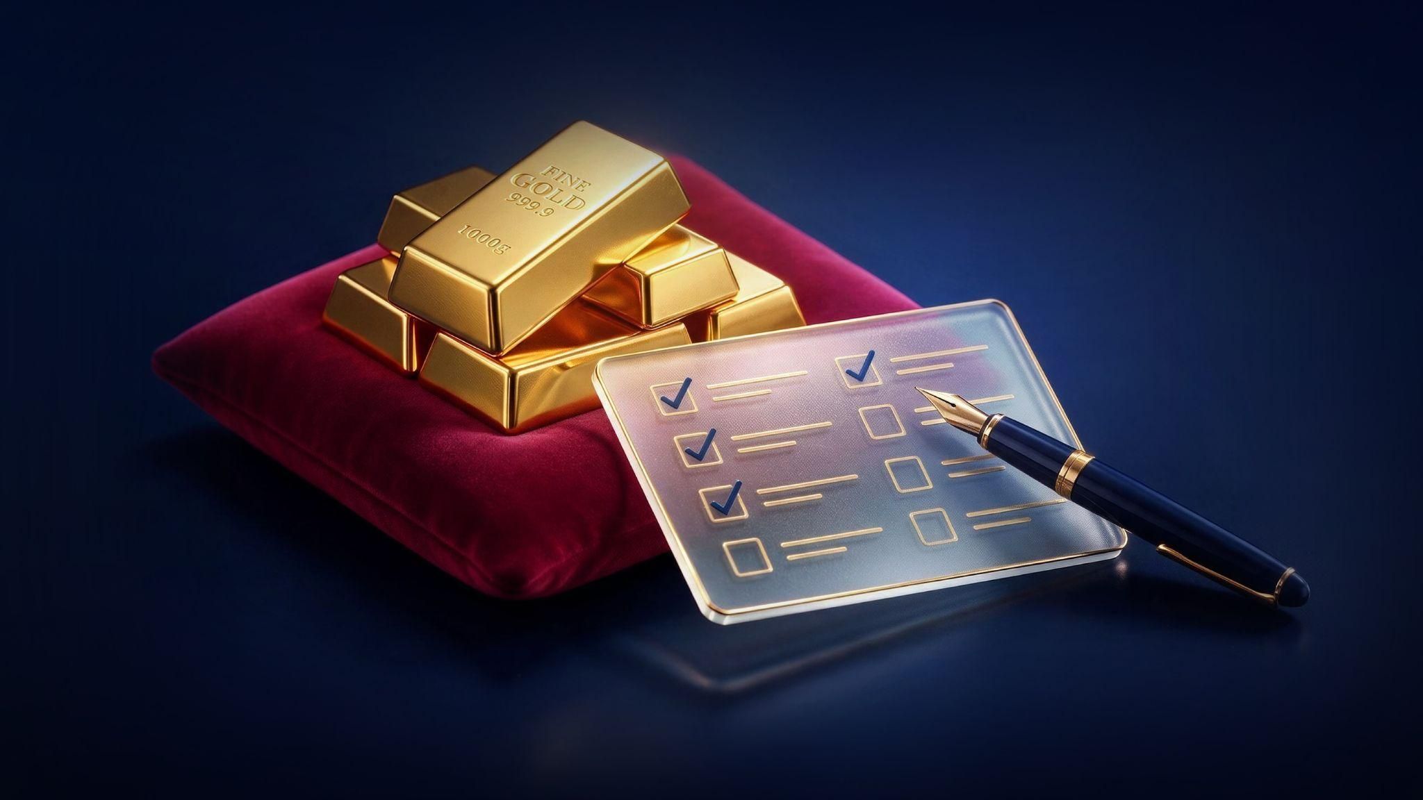Checklist of eight factors to check before choosing a gold trading platform