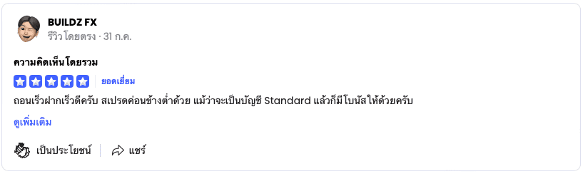 รีวิวบน TrustFinance