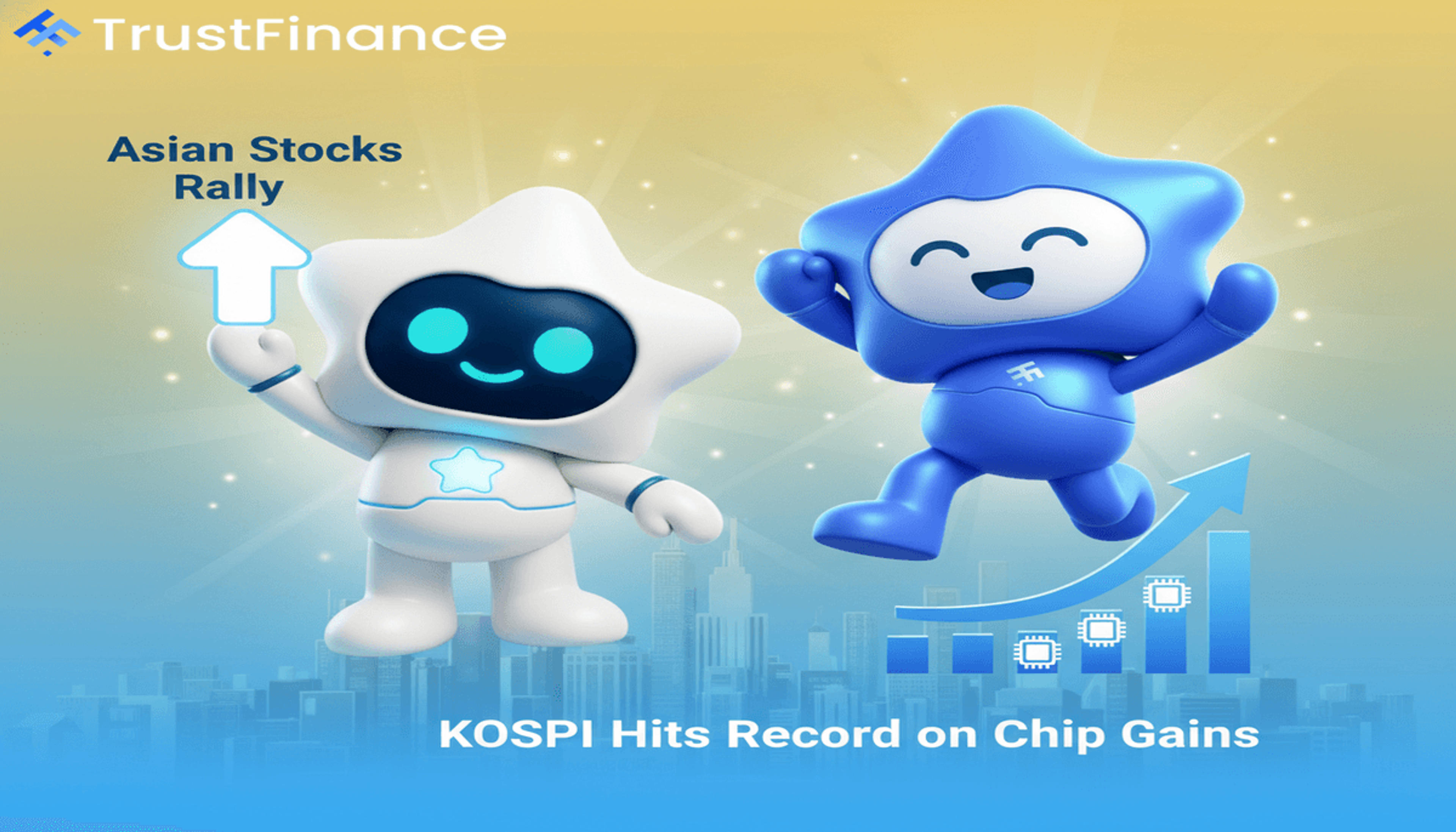 Asian Stocks Rally; KOSPI Hits Record on Chip Gains