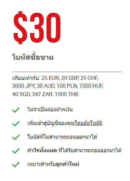 XM โบนัส