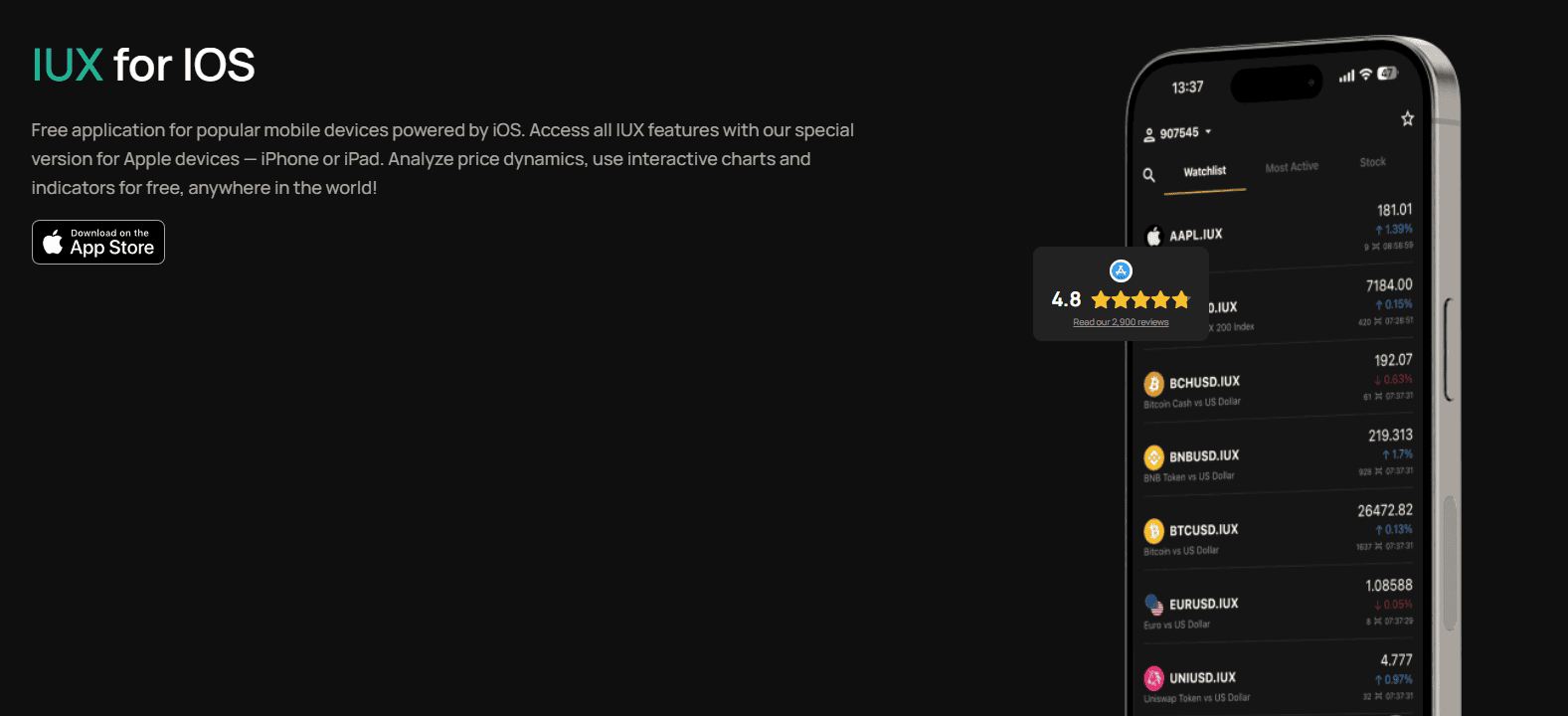 IUX app