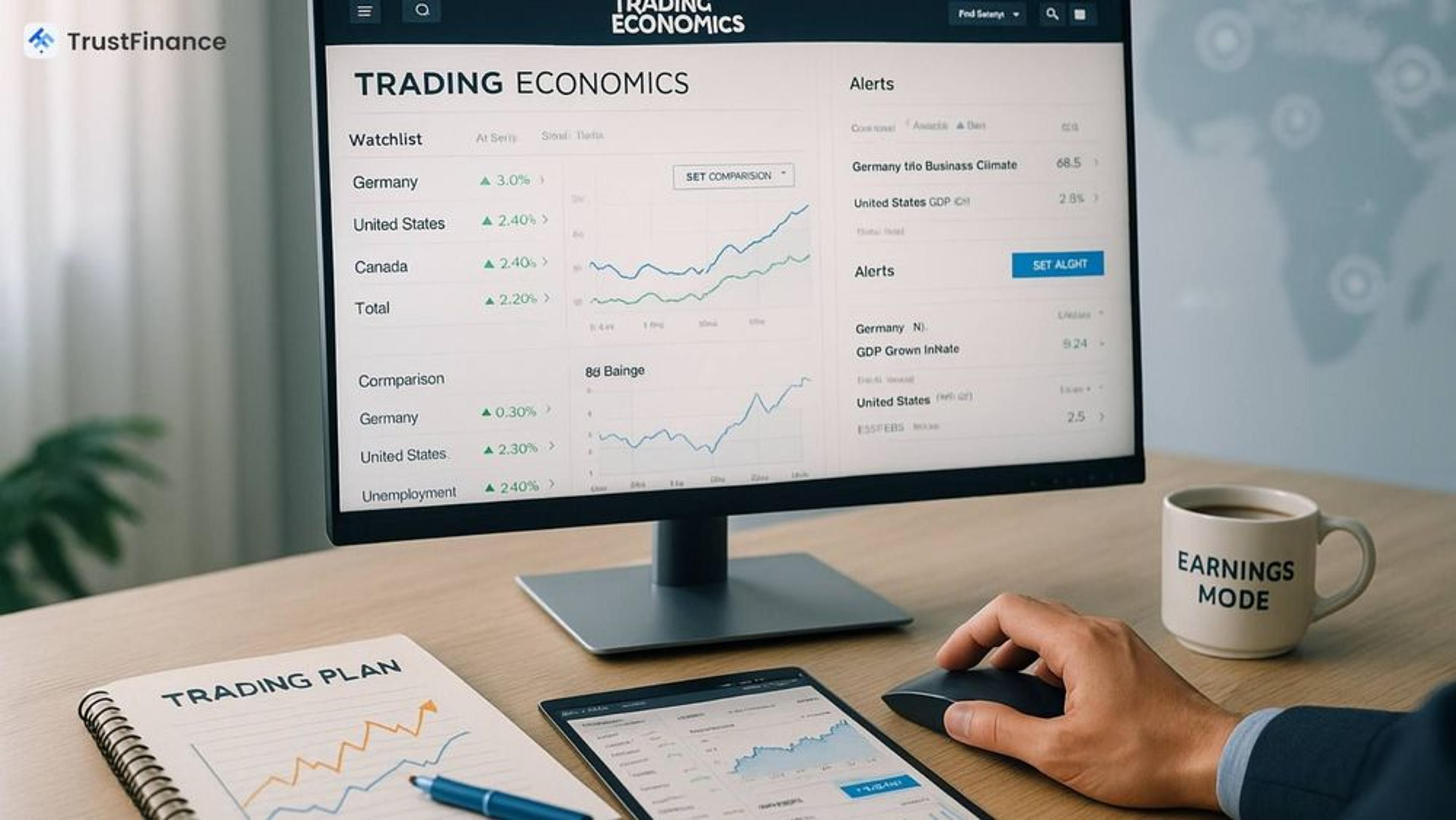 ฟีเจอร์เด็ดน่าสนใจบนเว็บไซต์ Trading Economics ที่นักลงทุนใช้เทรดปั้นกำไร