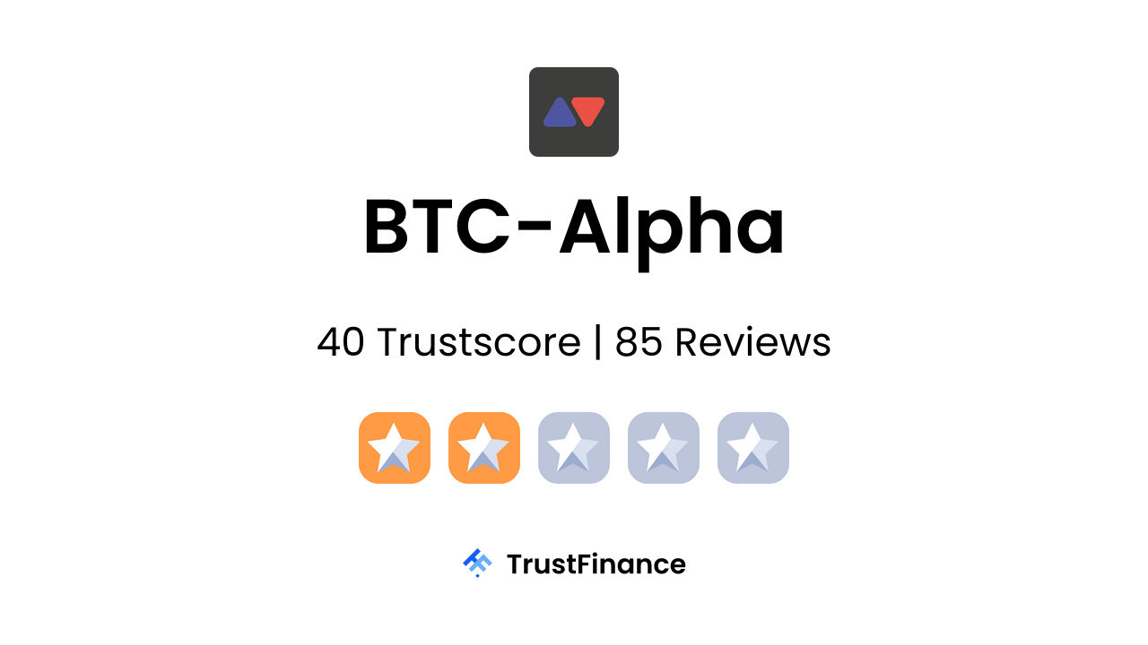 BTC-Alpha Review - 40 TrustScore from 85 User Reviews