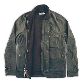 The Rover Jacket in Dark Olive Beeswaxed Canvas: Alternate Image 7