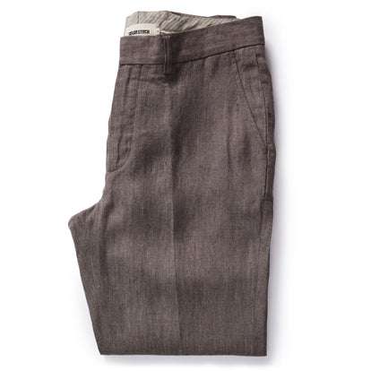 The Sheffield Trouser in Cocoa Linen