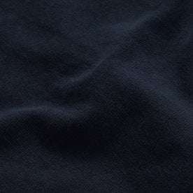 material shot of the texture on The Rugby Shirt in Dark Navy