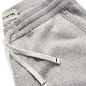 material shot of the waistband of The Fillmore Pant in Ash Double Knit