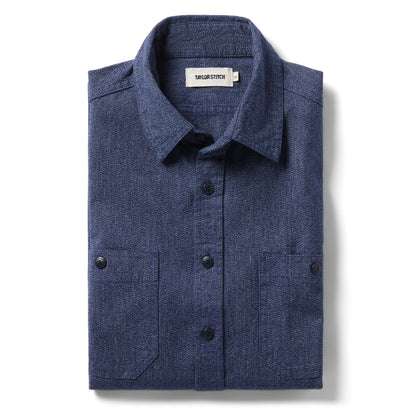 The Utility Shirt in Navy Jaspe