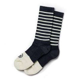 The Merino Sock in Navy Stripe: Featured Image