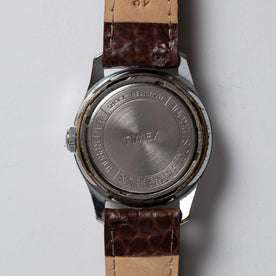 material shot of the back of The 1958 Timex Marlin Boy Scout