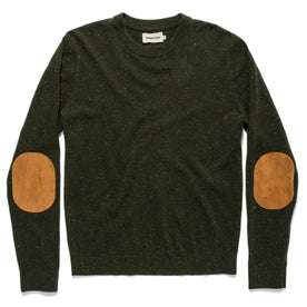 The Hardtack Sweater in Olive Cashmere Donegal: Featured Image