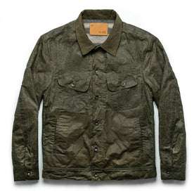 The Lined Long Haul Jacket in Olive Waxed Canvas: Featured Image