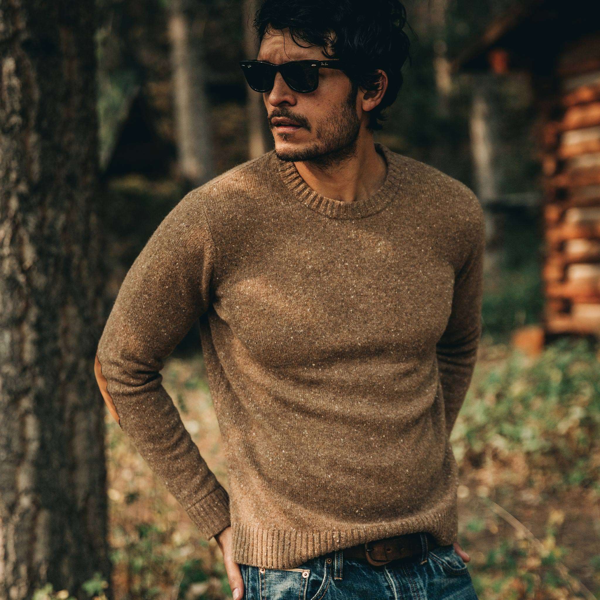 The Hardtack Sweater in Oak Donegal | Men's Knits | TS