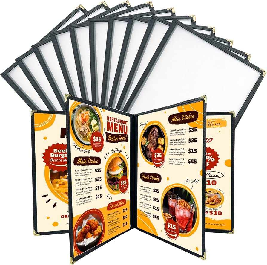 Menu with Cover (Black)