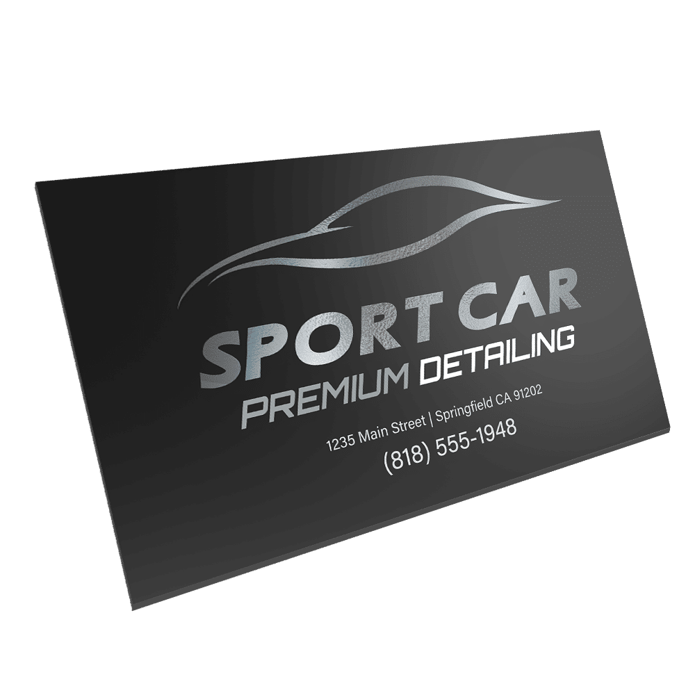 Raised Foil Business Cards