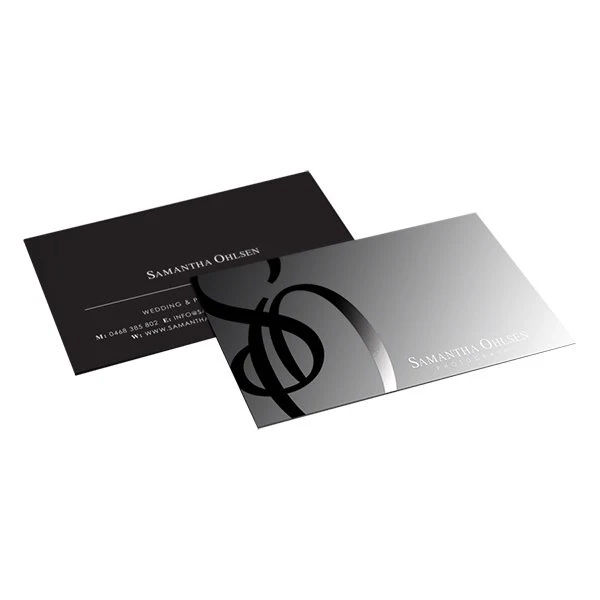 Suede Business Cards