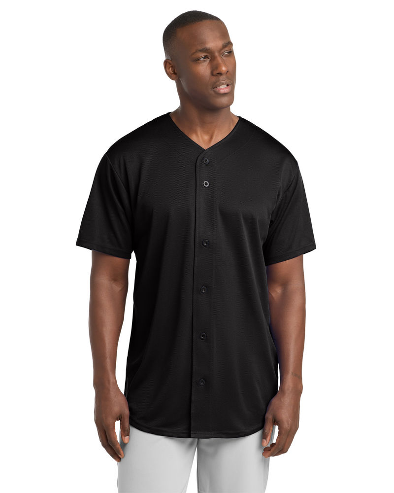 Sport-Tek ®  PosiCharge ®  Tough Mesh Full-Button Jersey. ST220
