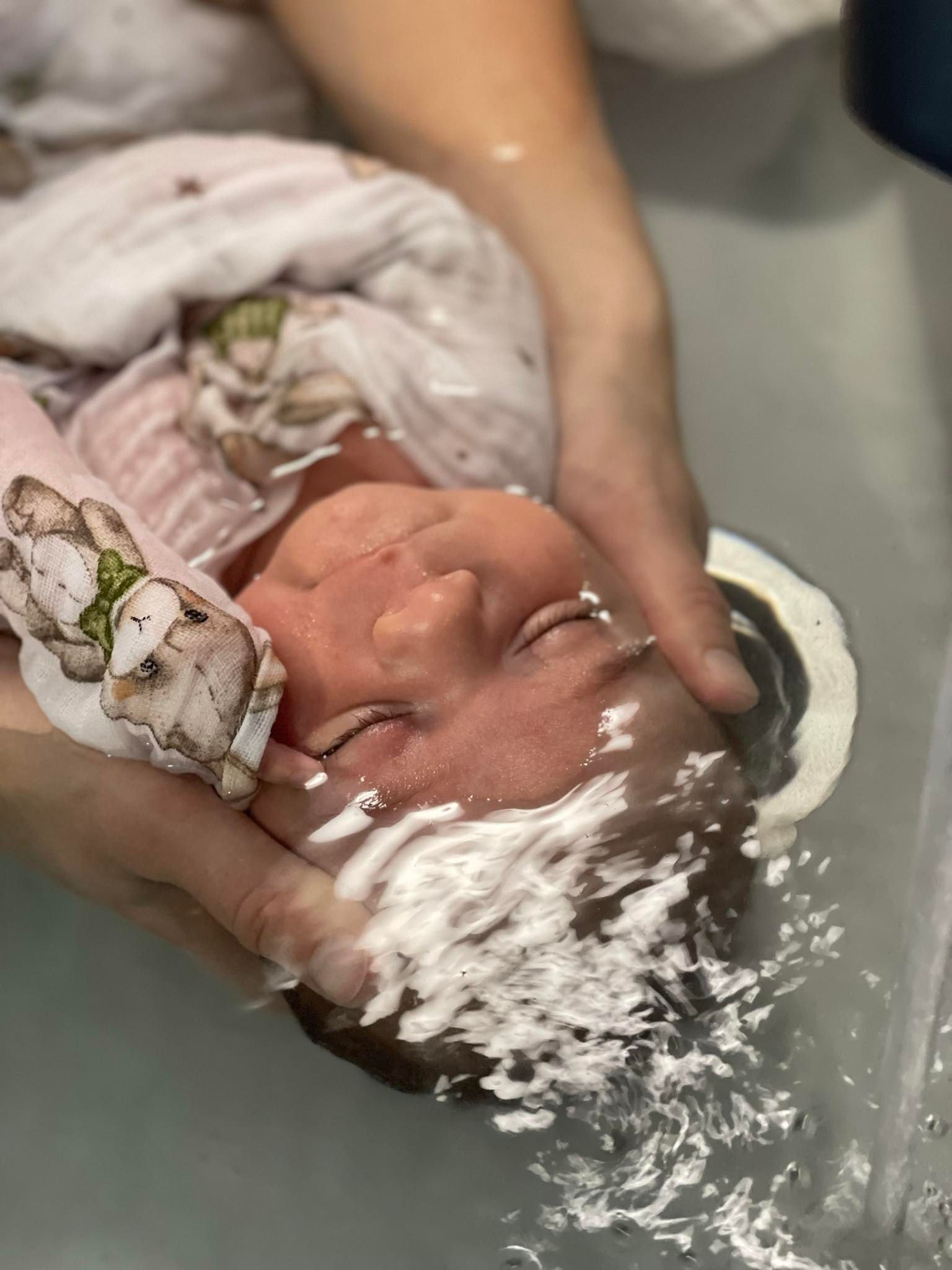 Happy baby smiling