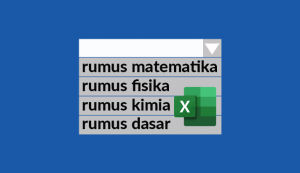 cara membuat droplist di Office Excel