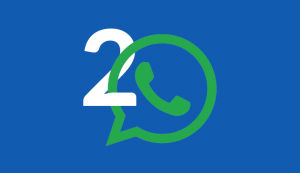 2 Aplikasi Whatsapp di smartphone Android