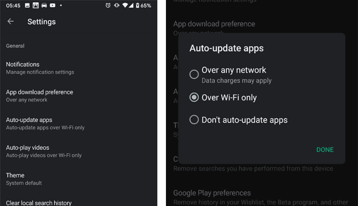 Auto update Apps