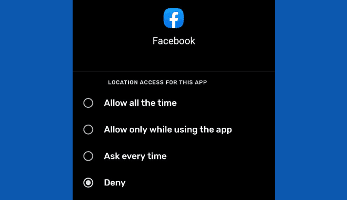 non-aktif fitur location Facebook