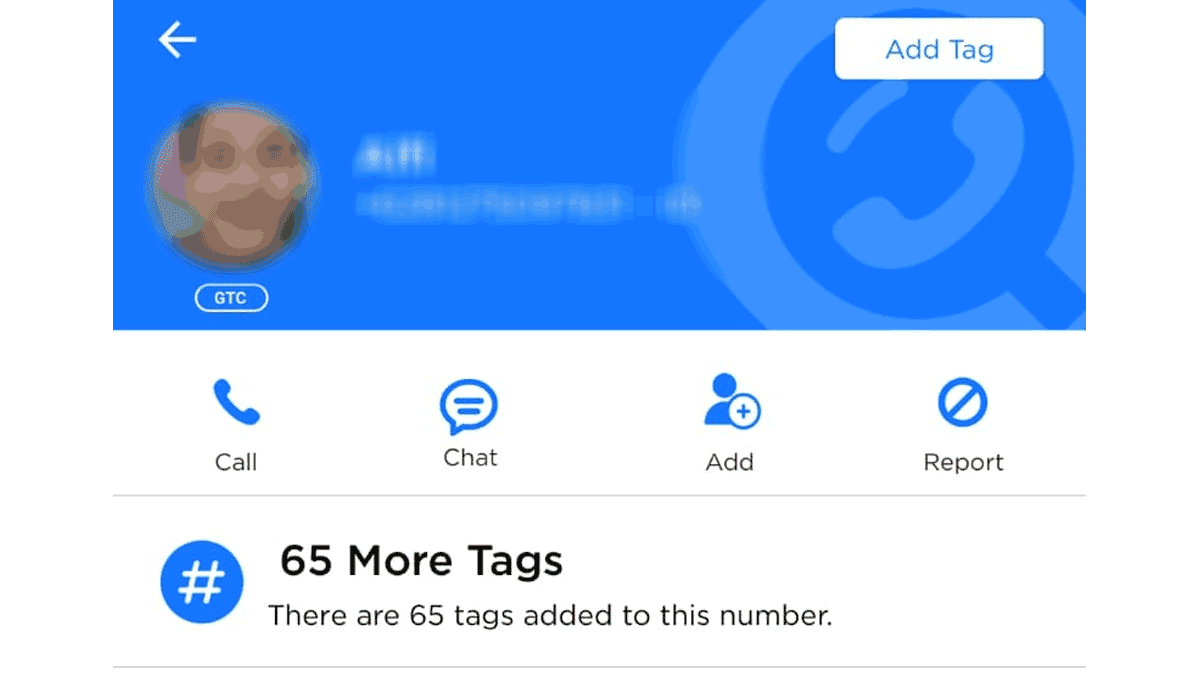 Jumlah tag pada get contact yang bisa kita lihat