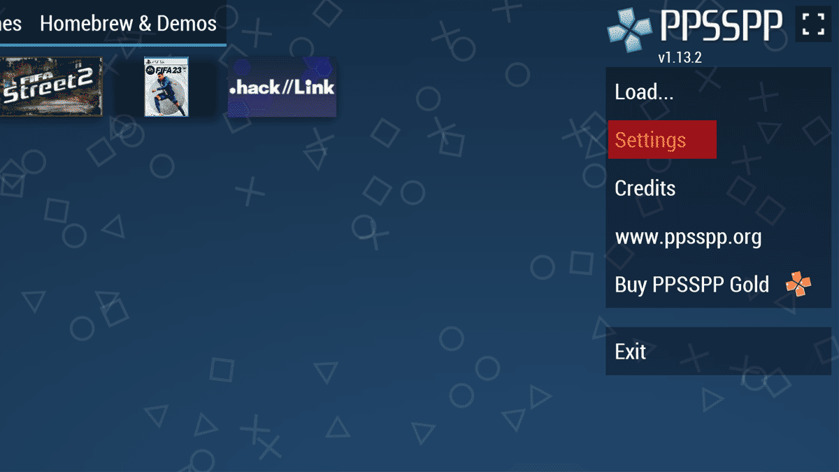 Mapping gamepad X3 pada menu setting PPSSPP