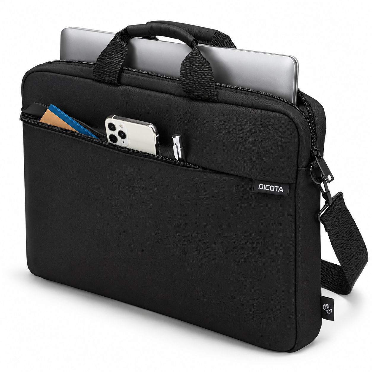 Black DICOTA Laptop Briefcase with Accessories