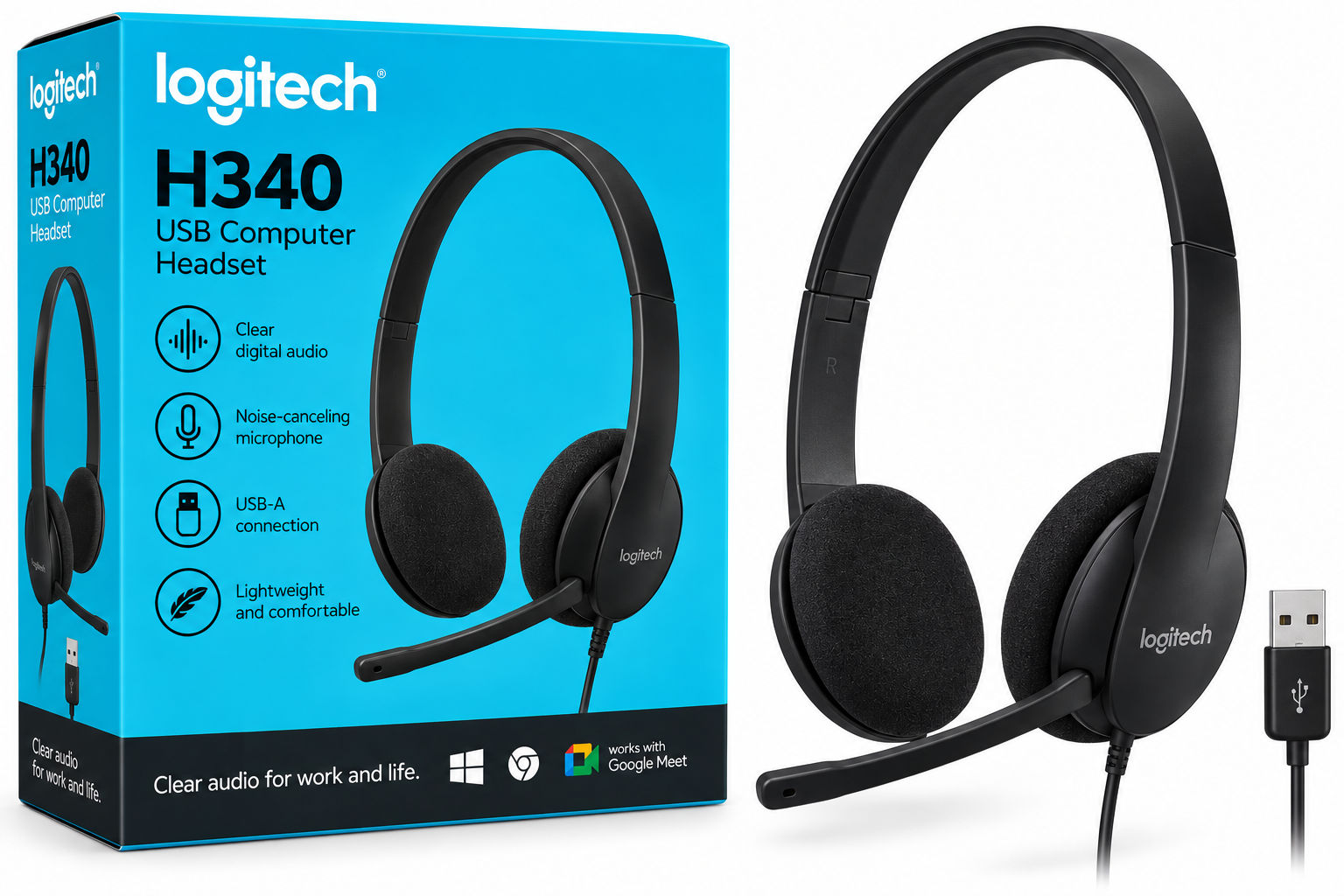 Logitech H340 Headset Product Showcase