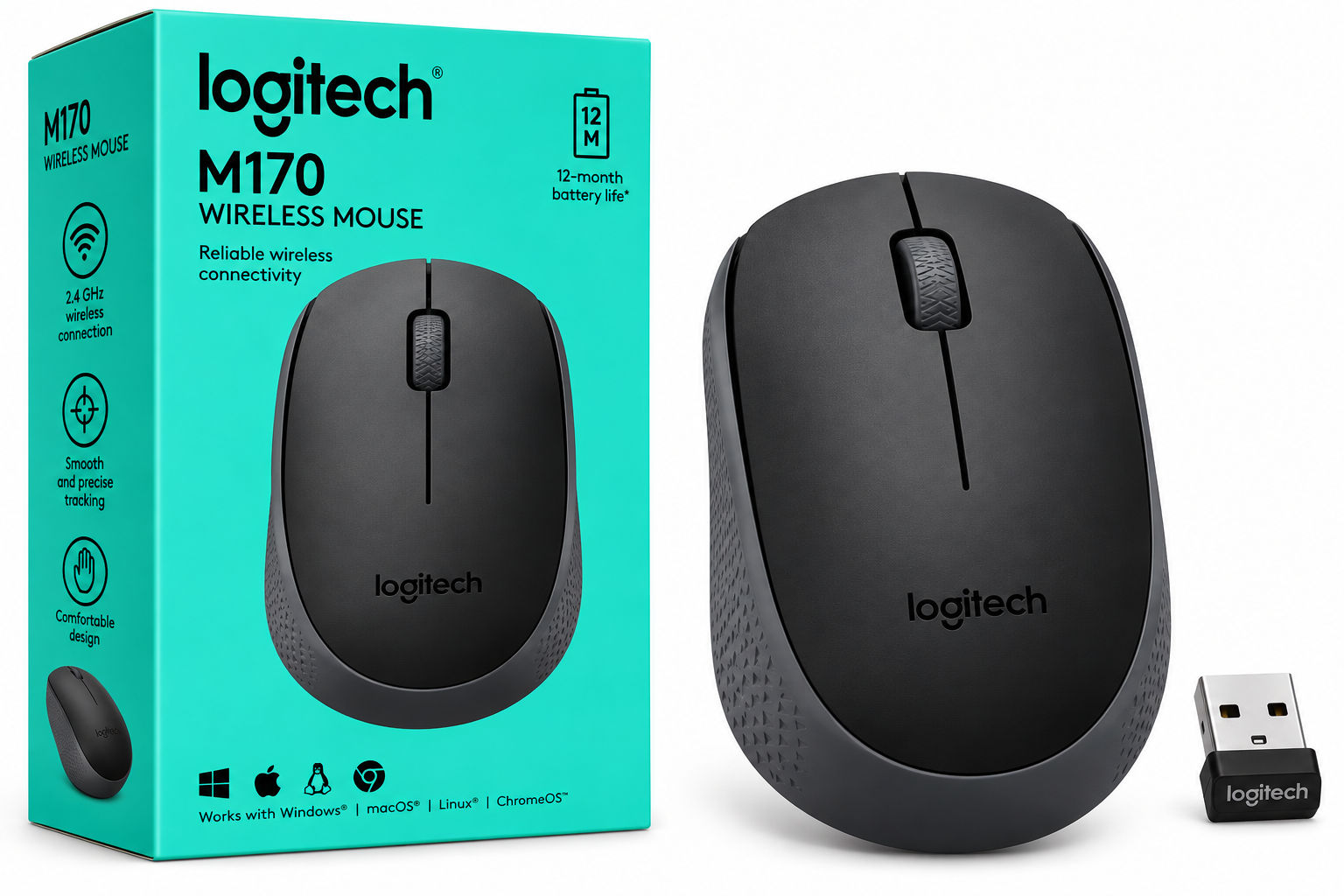 Logitech M170 Wireless Mouse Display
