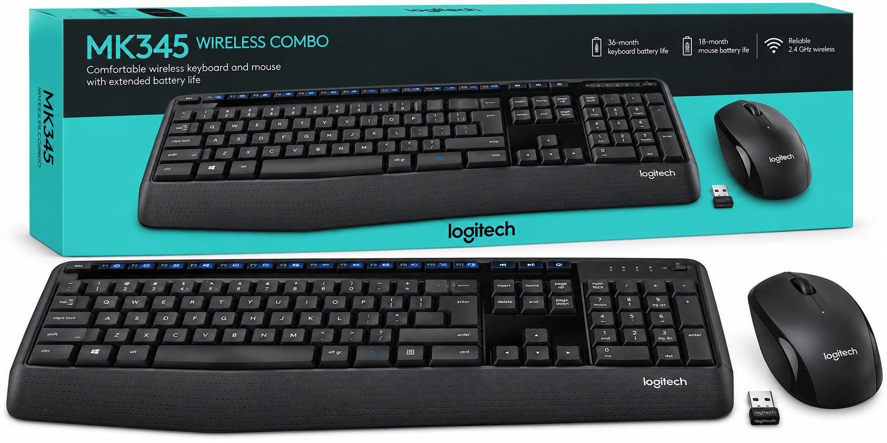 Logitech MK345 Wireless Combo Display