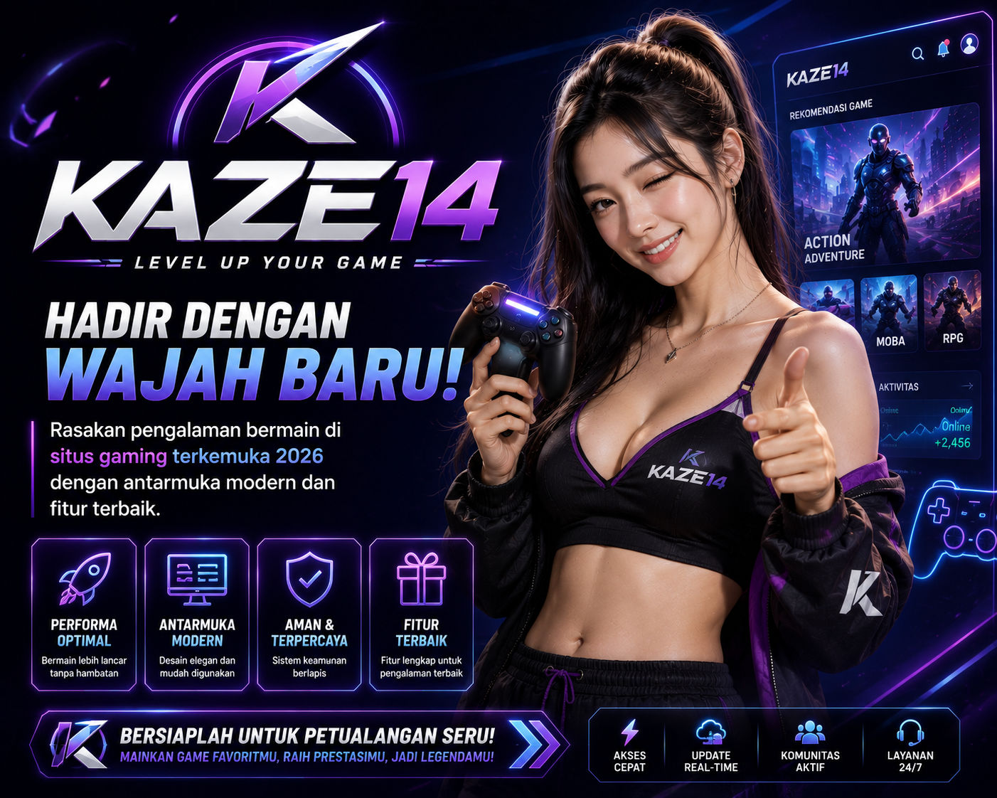 KAZE14 ይ Wajah Baru Situs Daring Gaming Terkemuka 2026