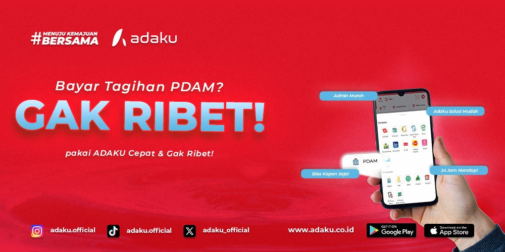 Adaku Inem Bayar Tagihan PDAM Cepat & Gak Ribet Lewat Aplikasi Adaku