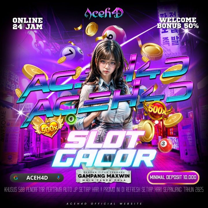 ACEH4D : Situs Slot Qris Dan Toto Slot Gacor Hari ini Dengan Sistem Slot Winrate Tinggi.