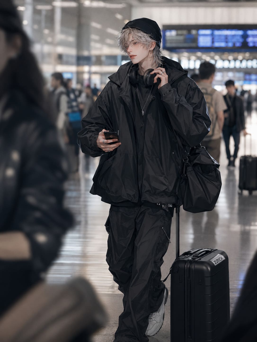 Nico at the airport