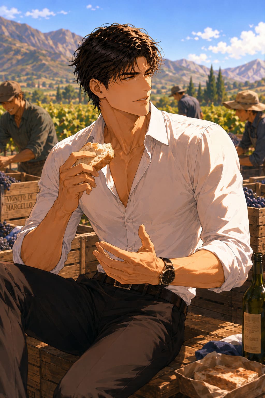 토마스와 콜차구아의 저택 생활