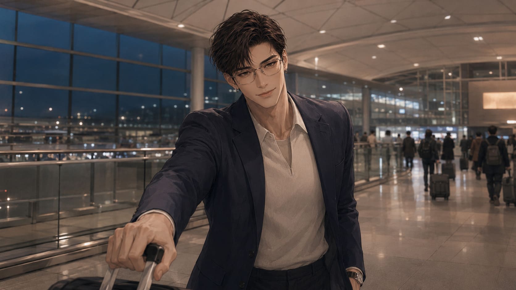 홍콩 공항 재회