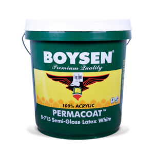 Boysen Latex Semi-Gloss White #715 (Plastic-16 Liters)