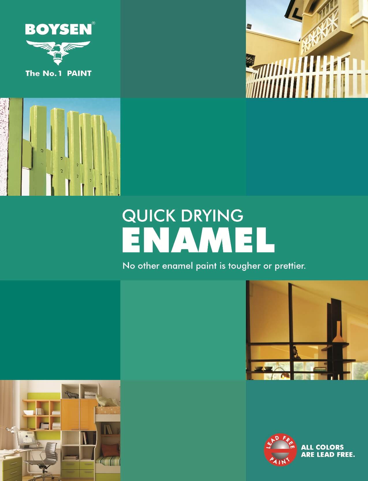 Boysen Quick Dry Enamel International Red 671 (1 Liter) Tacloban