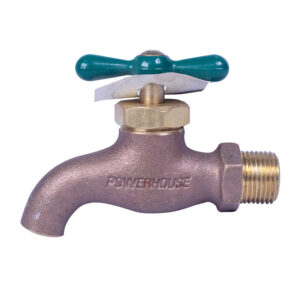 Powerhouse Bronze Faucet Push Button Heavy Duty 1/2"