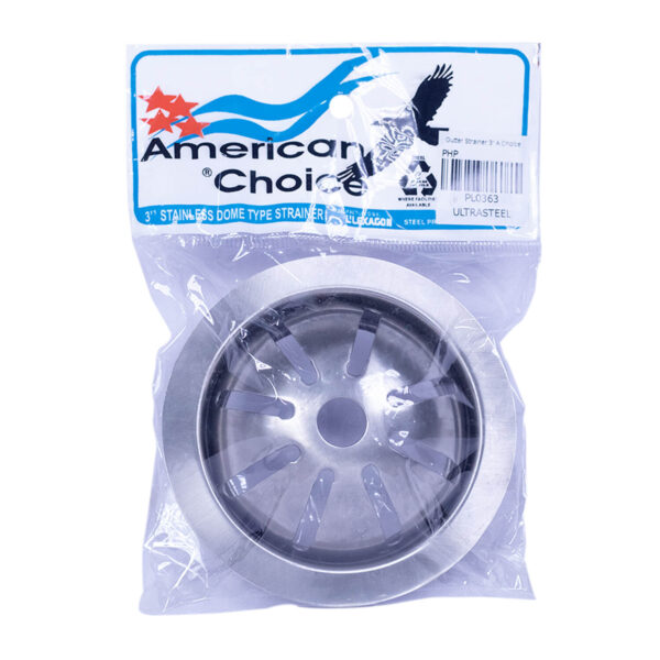 Gutter Strainer 3" Stainless American Choice