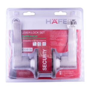 Hafele 489.10.086 Level Lockset Entrance Satin ST. ST. RH. 60MM