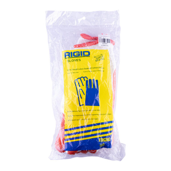 Rigid Cotton Gloves Extra Thick Rubber Palm (Blister)