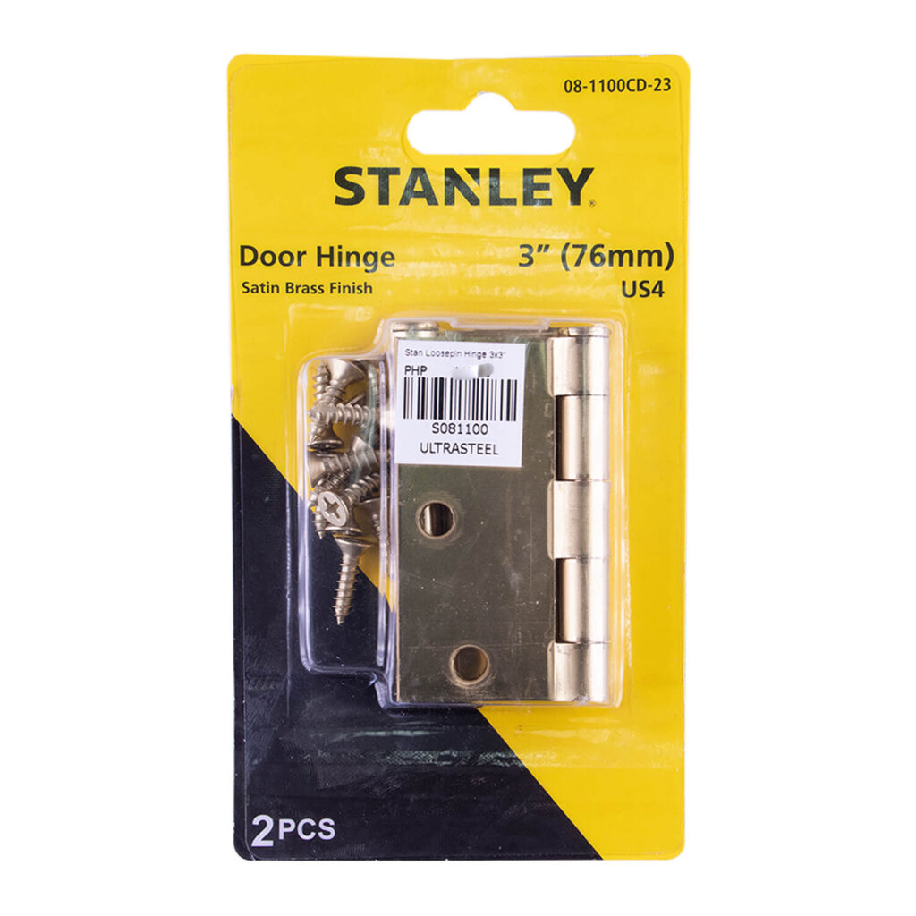 Stanley Loosepin Hinge 81100 3x3" (blister) Tacloban Ultrasteel