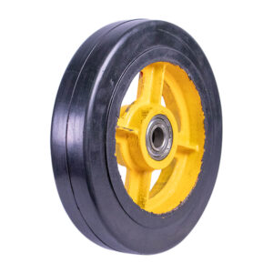 Rigid Rubber Wheel w/Rim HD Solid 8"