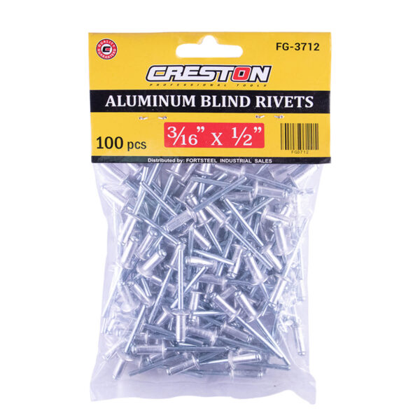 Creston Alum Blind Rivets 3/16x1/2 (100/1) FG-3712