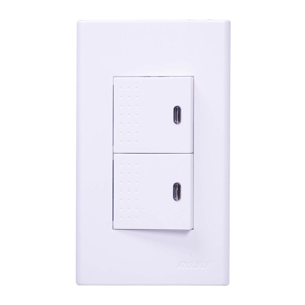 Royu Wide 2 Gang Switch With Led Set WD603 - Tacloban Ultrasteel ...